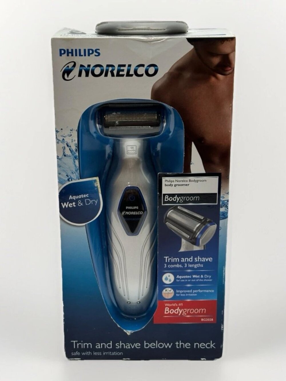 ✂️🚿 NEW Philips Norelco Bodygroom 3100 BG2028/42 Showerproof Body Groomer